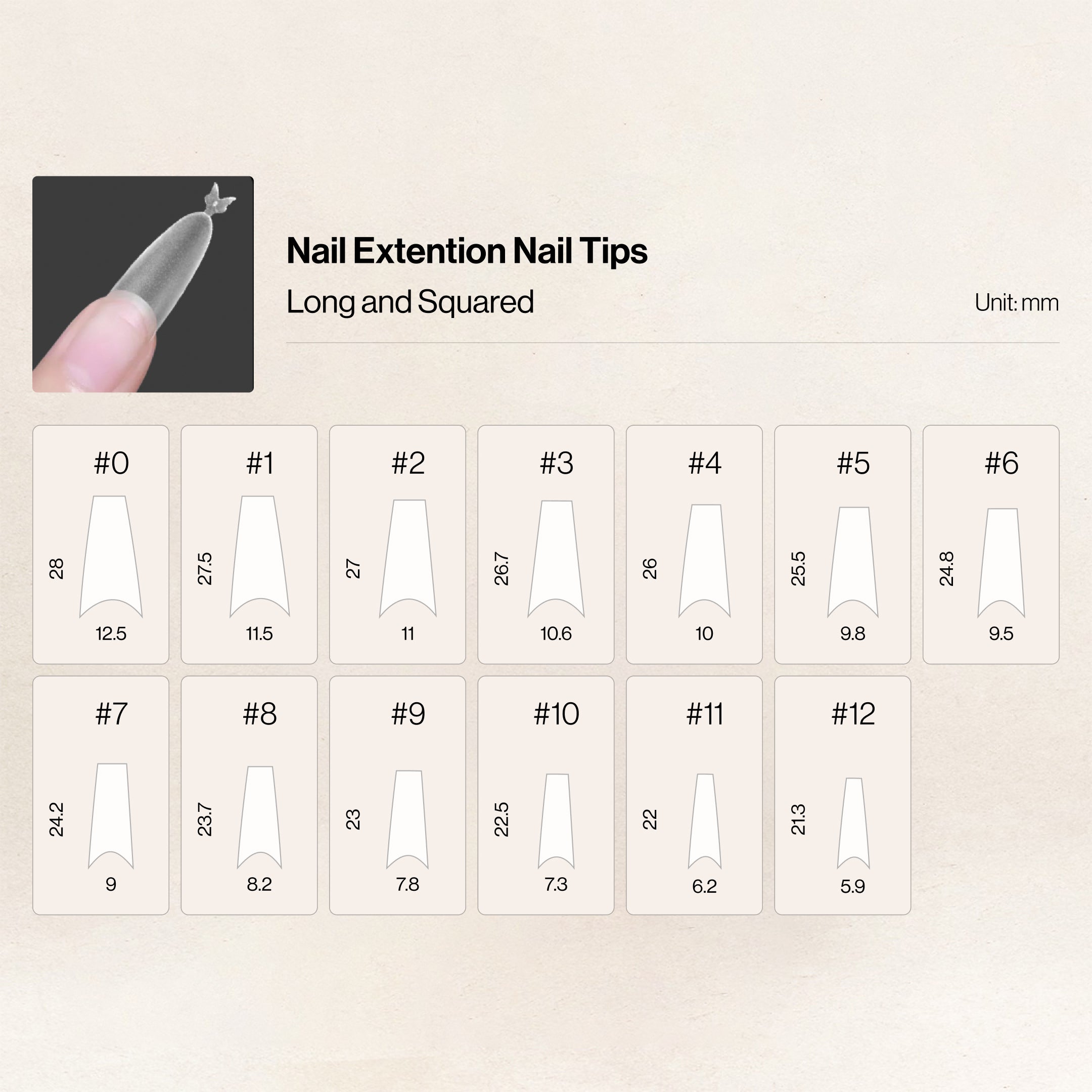 Pre-Shaped Nail Extensions